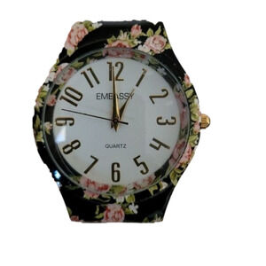 Embassy Floral Clip on Watch